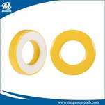 Núcleo toroidal amarelo e branco